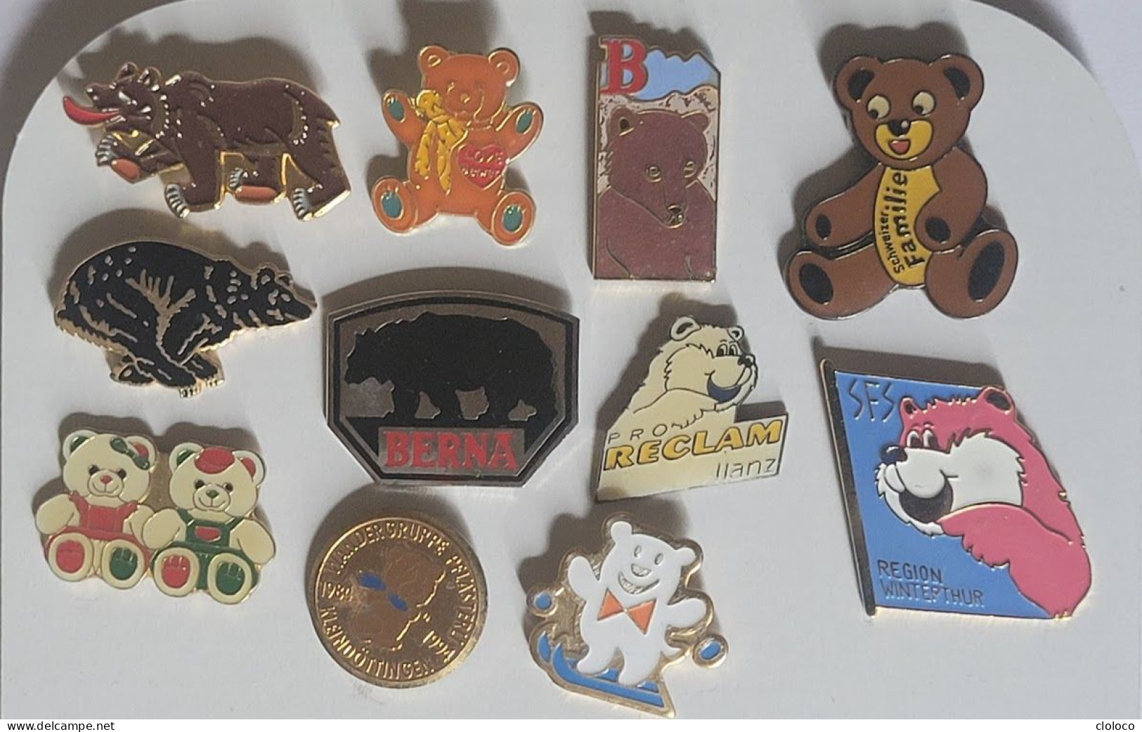 PINS PIN OURS ANIMAUX PIN BEAR PINS BÄR COLLECTION 11 PINS - Levensmiddelen