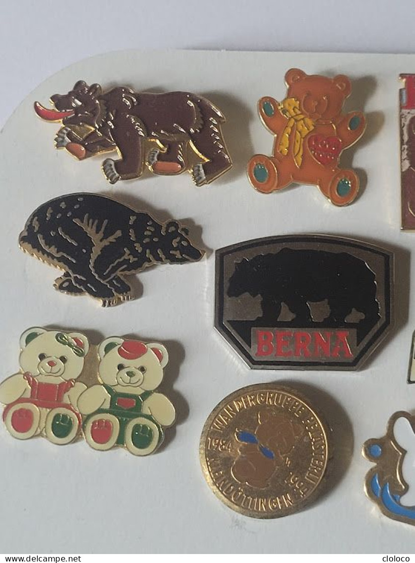 PINS PIN OURS ANIMAUX PIN BEAR PINS BÄR COLLECTION 11 PINS