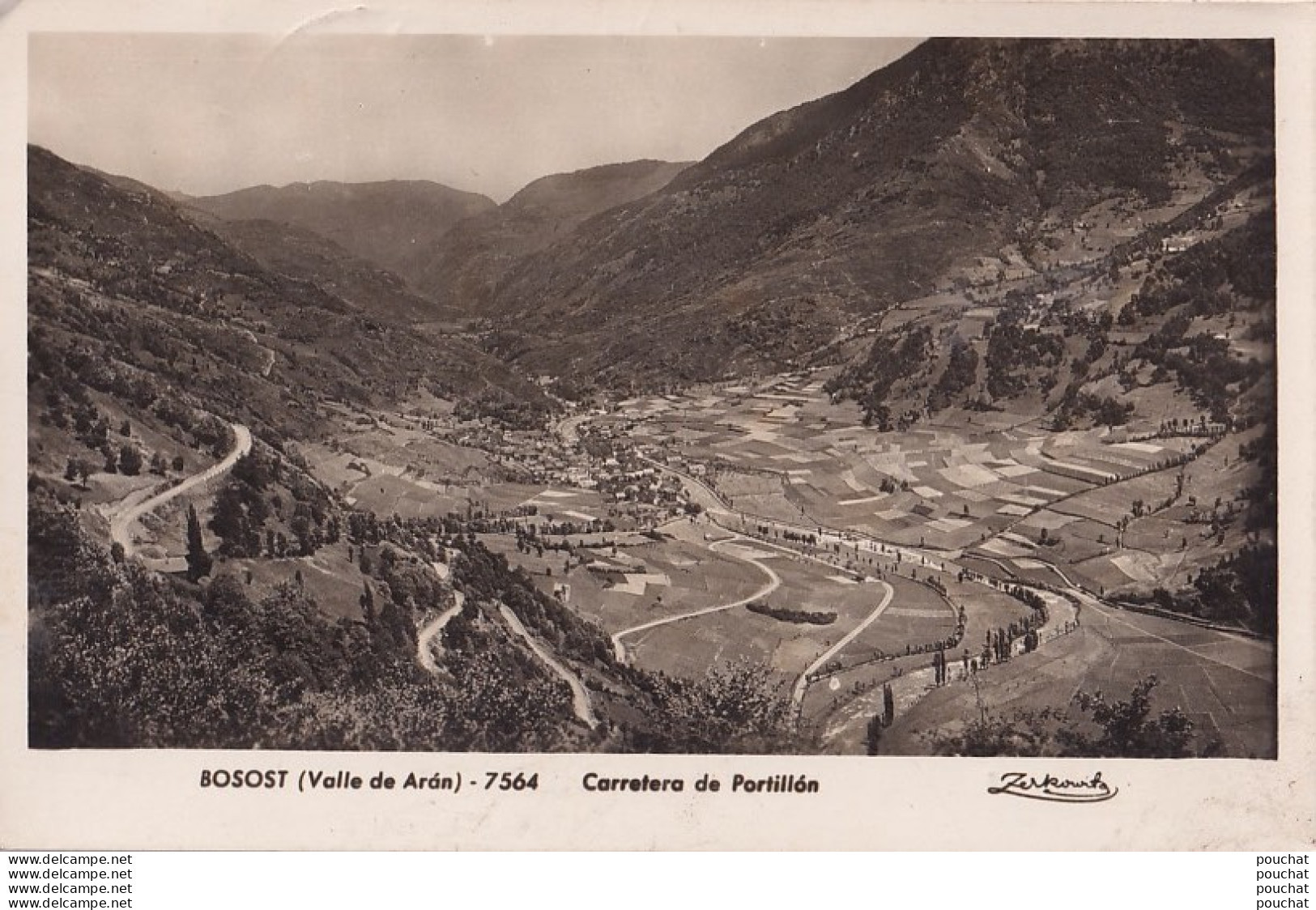 L6-  BOSOST - VALLE DE ARAN - CARRETERA DEL PORTILLON - ( 2 SCANS ) - Lérida