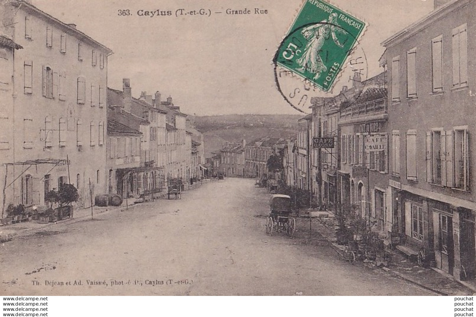 L16-82) CAYLUS (TARN ET GARONNE) GRANDE RUE - EN  1912 - Caylus