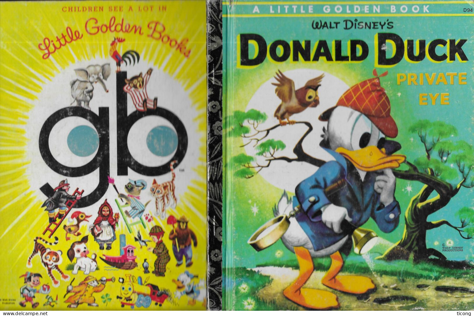 DONALD DUCK PRIVATE EYE ( WALT DISNEYS ) GOLDEN PRESS SYDNEY AUSTRALIE, EDITION CARTONNEE DE 1971 A SAISIR, VOIR SCANS - Disney