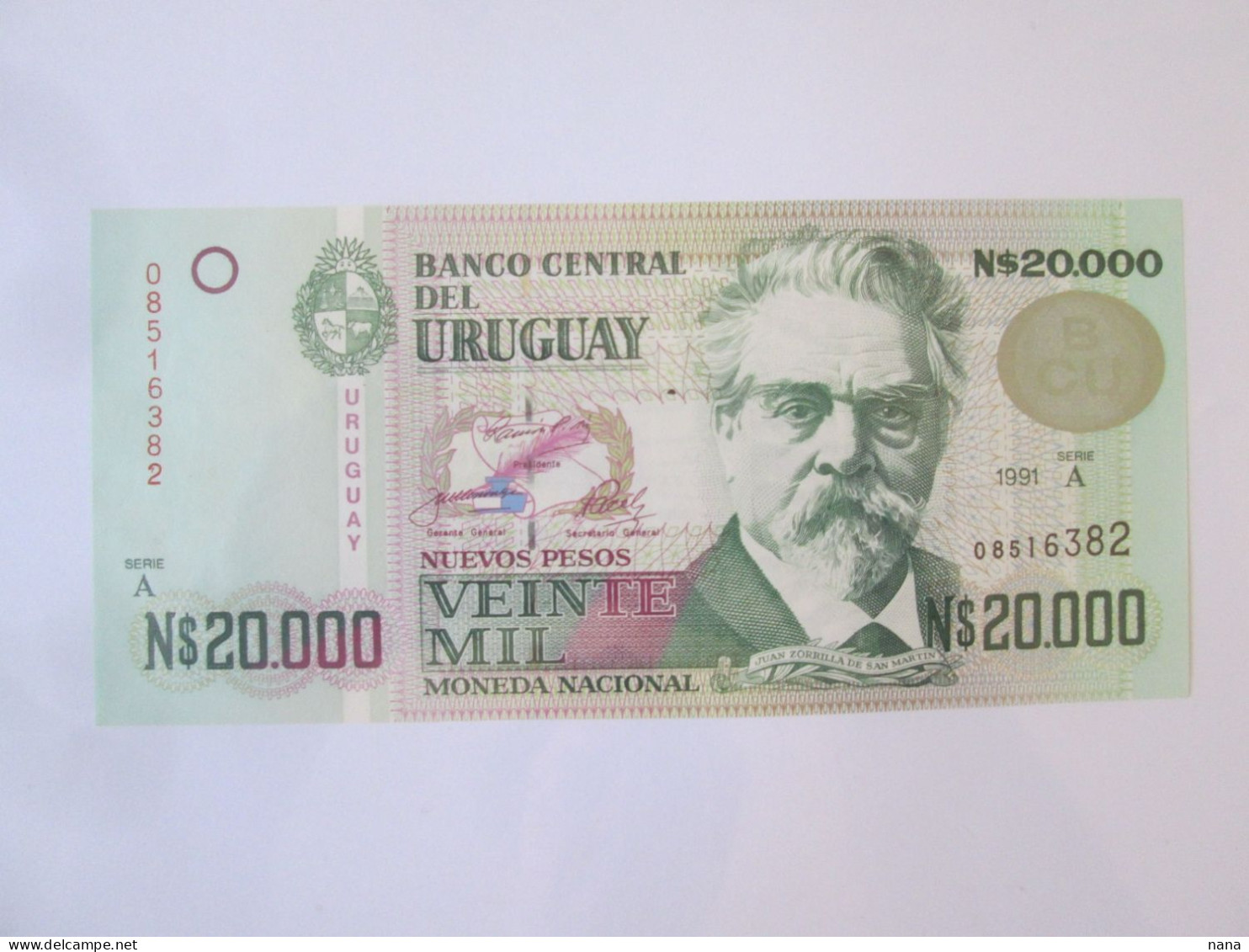 Uruguay 20000 Pesos 1991 UNC Banknote See Pictures - Uruguay