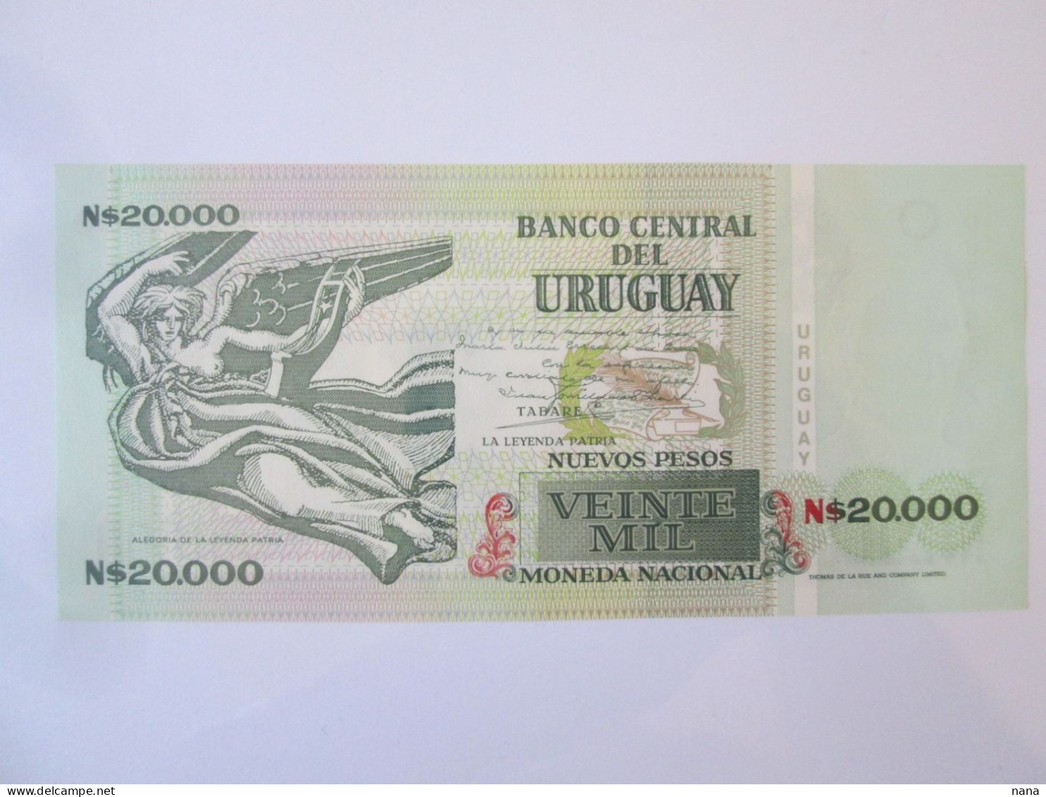 Uruguay 20000 Pesos 1991 UNC Banknote See Pictures - Uruguay