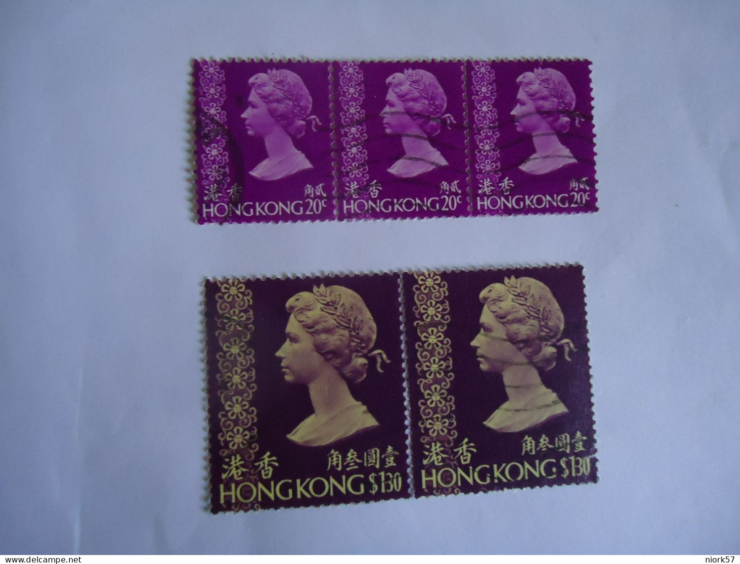 HONG  KONG  USED STAMPS  5  QUEEN 1973 - Altri & Non Classificati