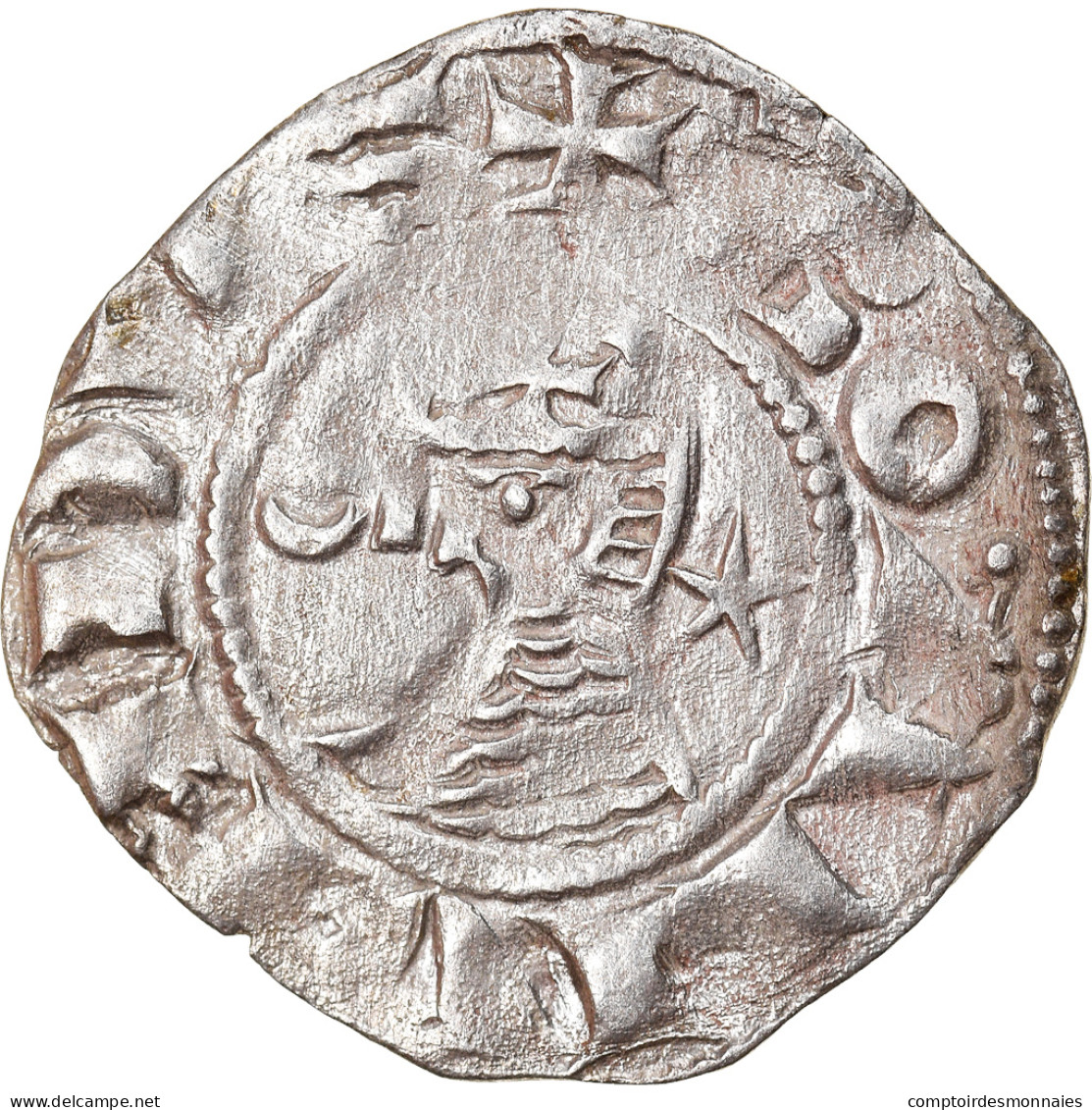 Monnaie, Turquie, Crusader States, Bohemund III, Denier, 1163-1201, Antioche - Turchia