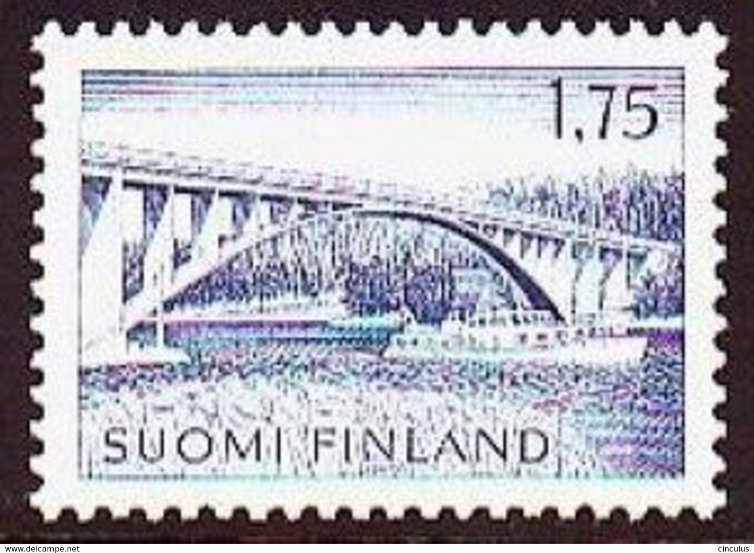 1963. Finland. Parainen-Bridge. MNH. Mi. Nr. 583 - Neufs
