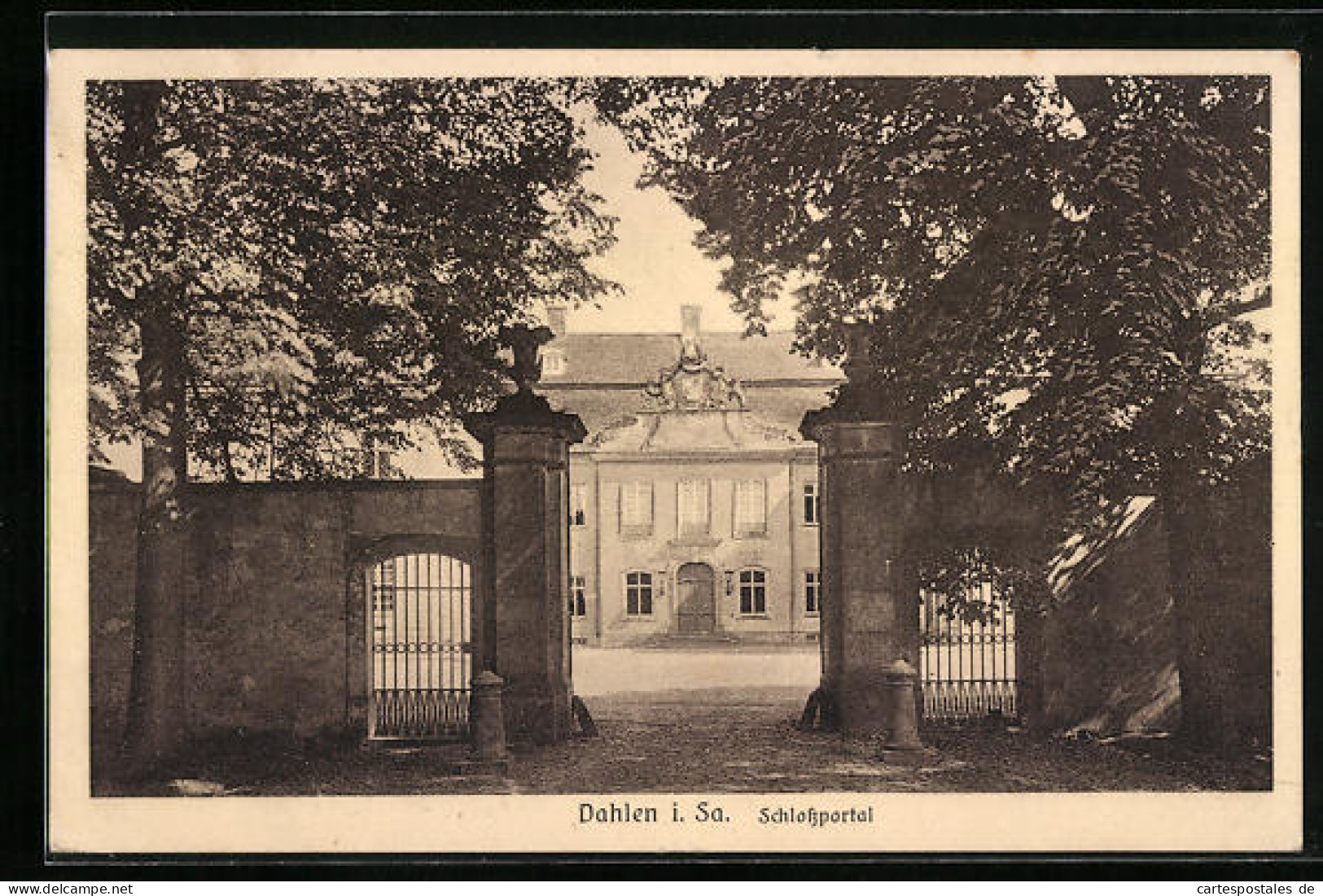 AK Dahlen I. Sa., Ansicht Schlossportal  - Dahlen