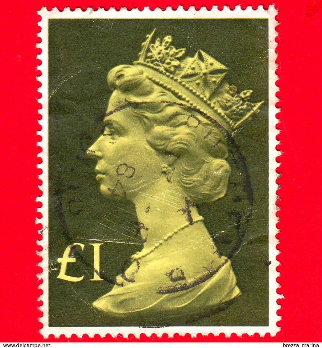 GB  UK GRAN BRETAGNA - Usato - 1977 - Regina Elisabetta II-decimale Machin-dentelatura Normale - Large Machin - 1 - Used Stamps