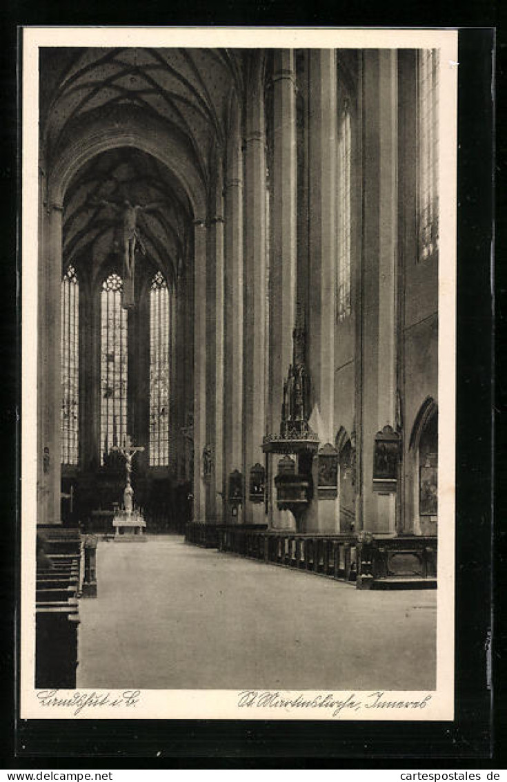 AK Landshut I. B., Inneres Der Kirche St. Martin  - Landshut