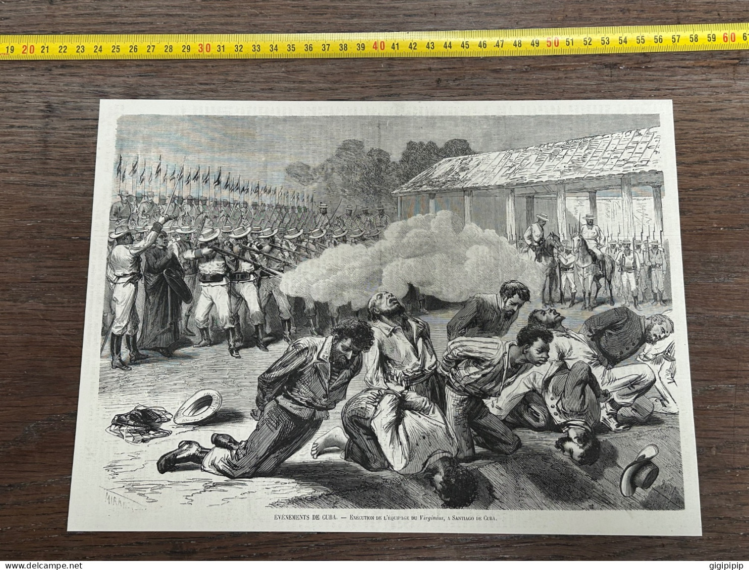 1873 ILL2 ÉVÉNEMENTS DE CUBA EXÉCUTION DE L'ÉQUIPAGE DU Virginius SANTIAGO DE CUBA. - Collections