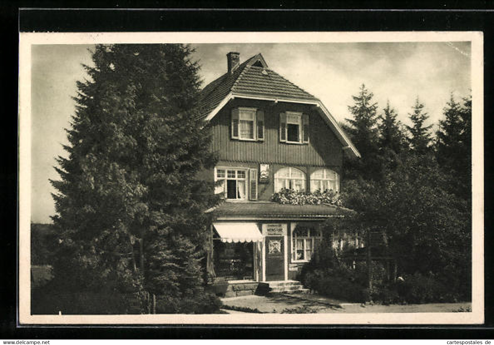 AK Schömberg Im Schwarzwald, Gaststätte Café Blessing  - Schömberg