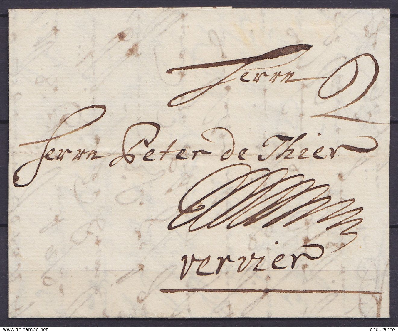 L. Datée 20 Octobre 1769 De VIENNE Pour VERVIERS - Port "2" - 1714-1794 (Pays-Bas Autrichiens)