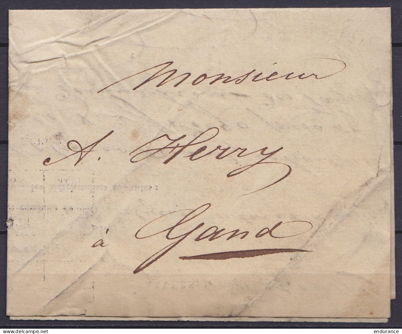 Lettre De Voiture Papier Timbré 15c Datée 3 Mai 1829 De ANVERS Pour GAND - 1815-1830 (Periodo Olandese)