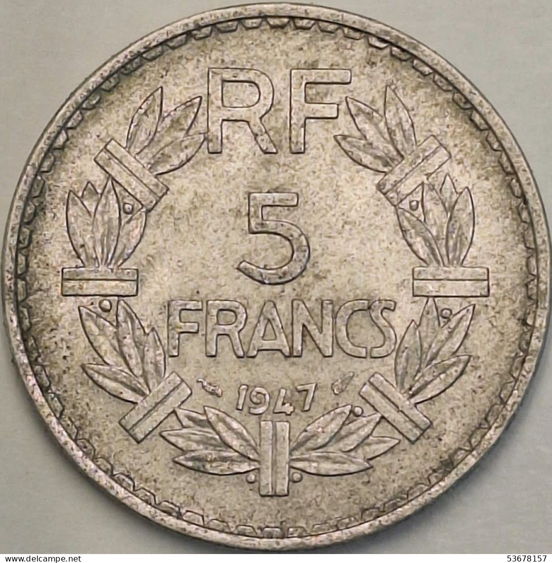 France - 5 Francs 1947 Open 9, KM# 888b.1 (#4121) - 5 Francs