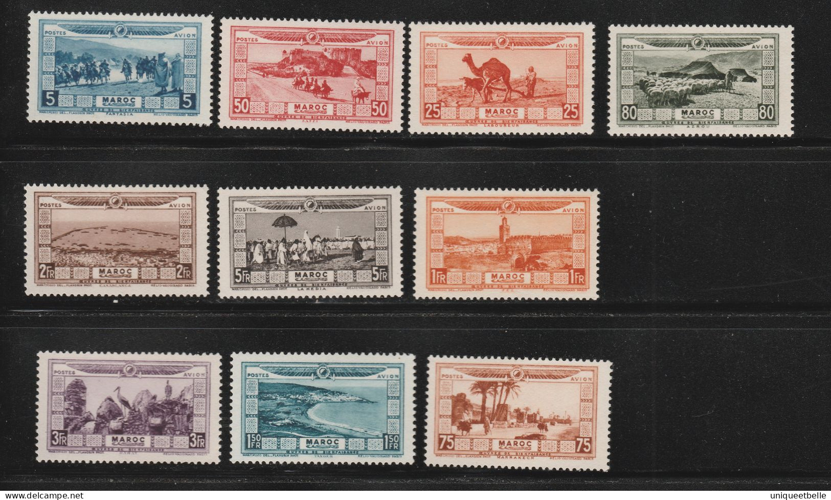 MAROC,PA 12 à 21, Neufs**/*, Cote 79€ - Airmail