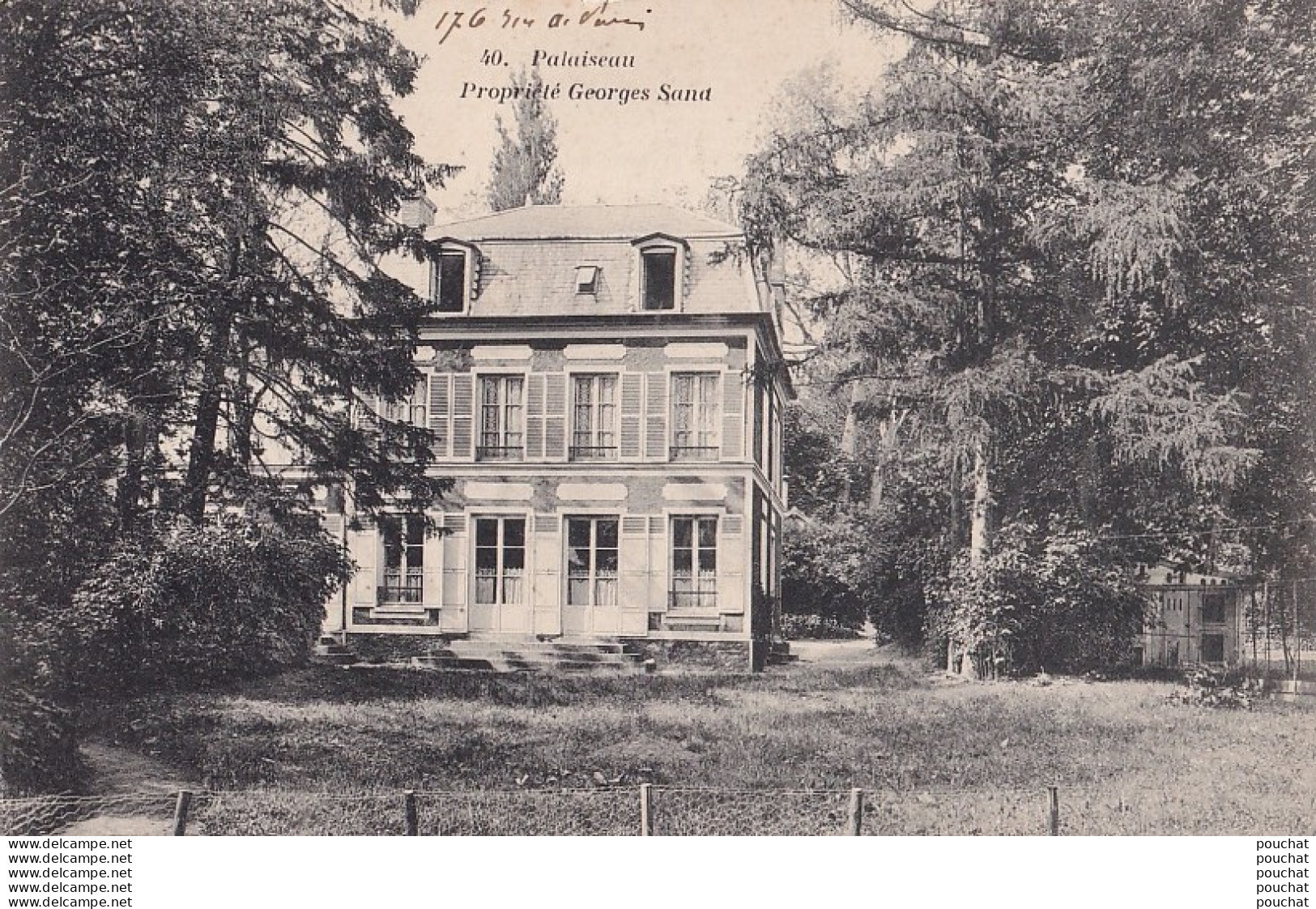 L14-92) PALAISEAU - PROPRIETE DE GEORGES SAND  -  EN 1905 - ( 2 SCANS )  - Palaiseau