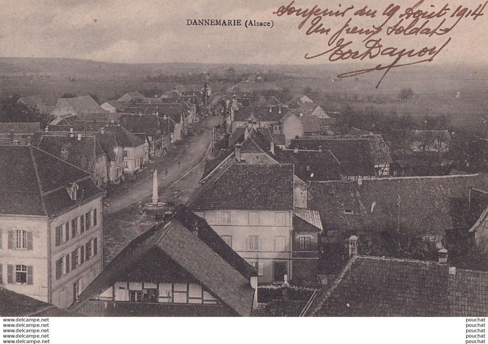 L13-68) DANNEMARIE - ALSACE)  EN 1914 - ( 2 SCANS ) - Dannemarie