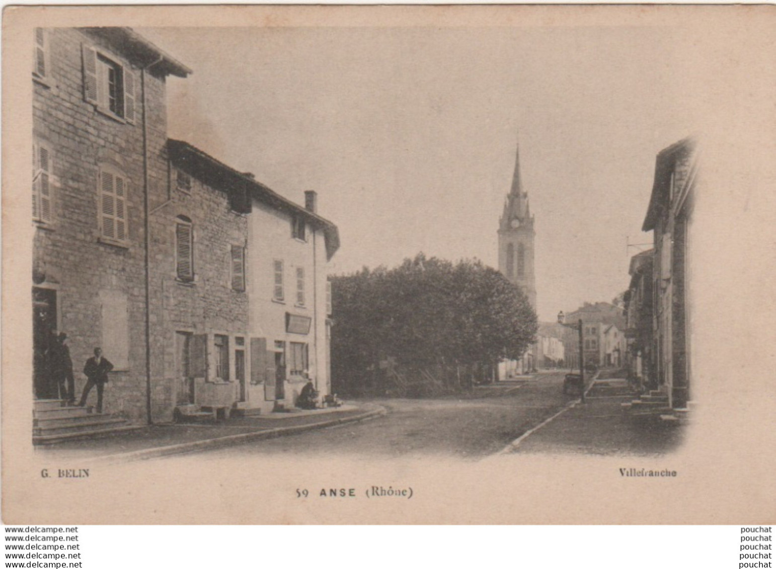 L5-69) ANSE (RHONE)   EDIT. G. BELIN - VILLEFRANCHE -  ( 2 SCANS ) - Anse