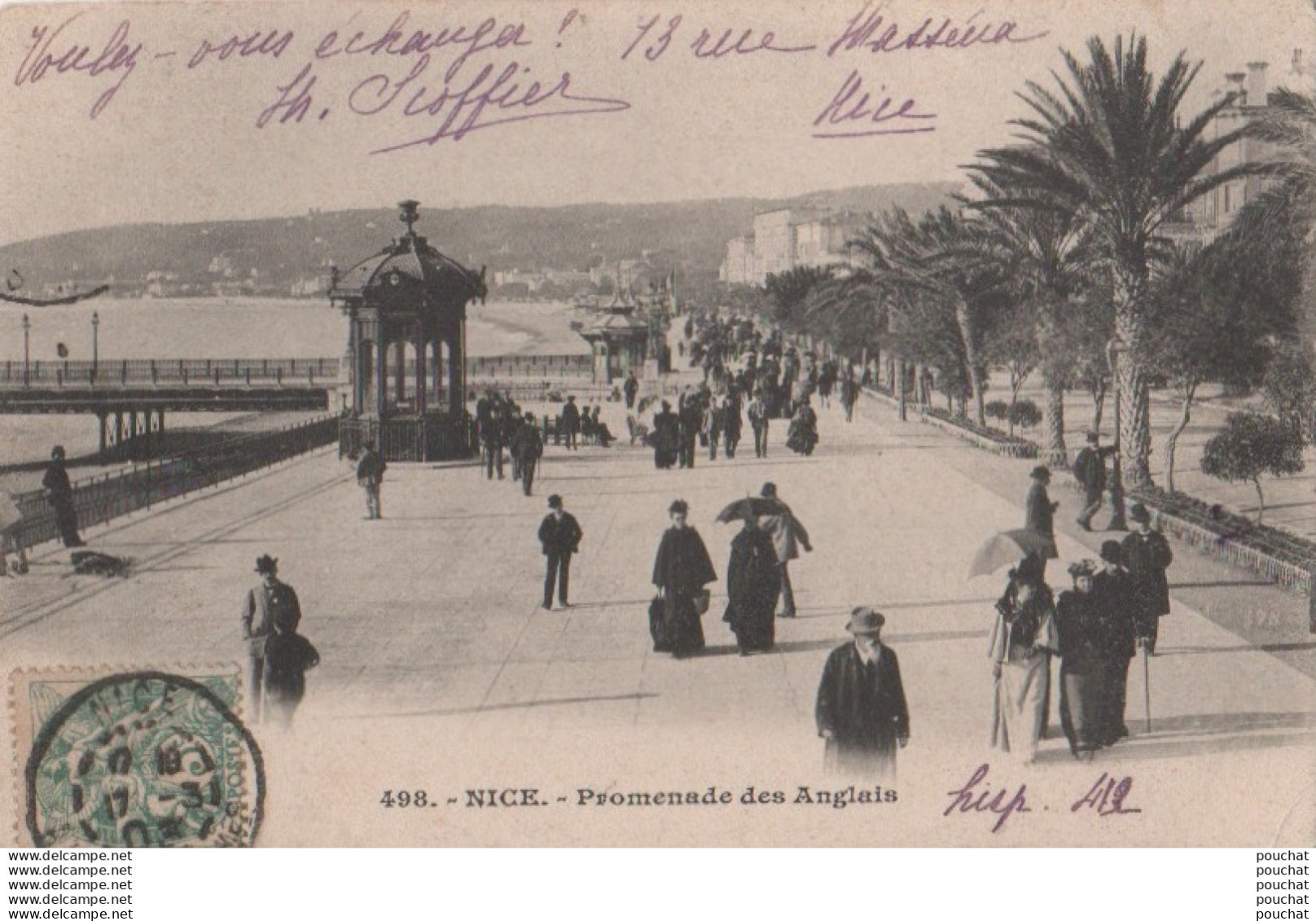 L3-06) NICE PROMENADE DES ANGLAIS - EN 1903 - ( 2 SCANS ) - Scènes Du Vieux-Nice
