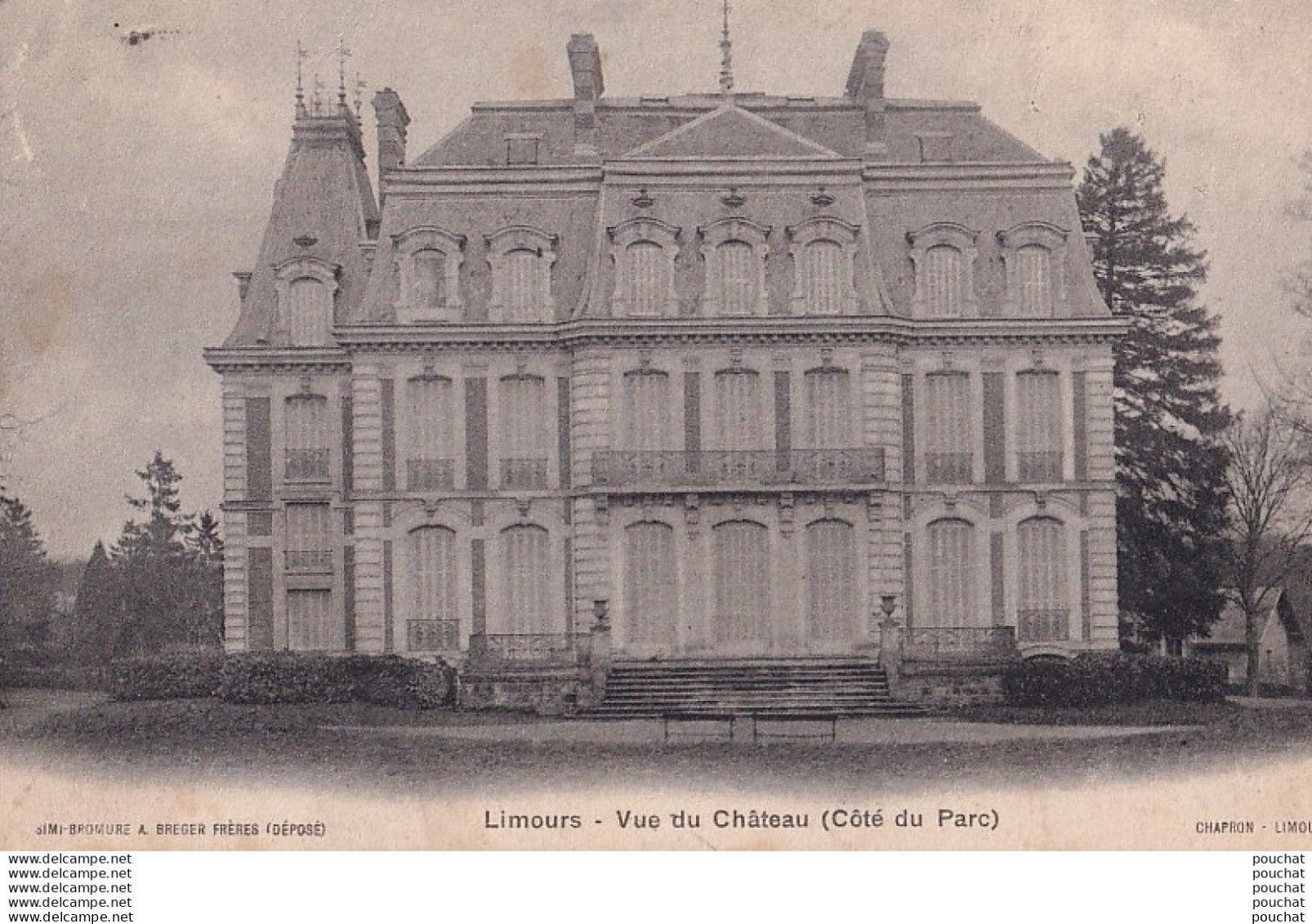 L23-91) LIMOURS - VUE DU CHATEAU - COTE DU PARC - EN 1904 -( 2 SCANS ) - Limours