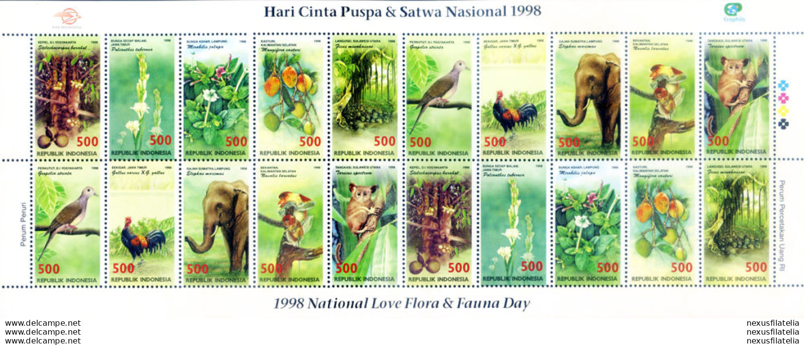 Protezione Della Flora E Della Fauna 1995-1998. - Indonesia