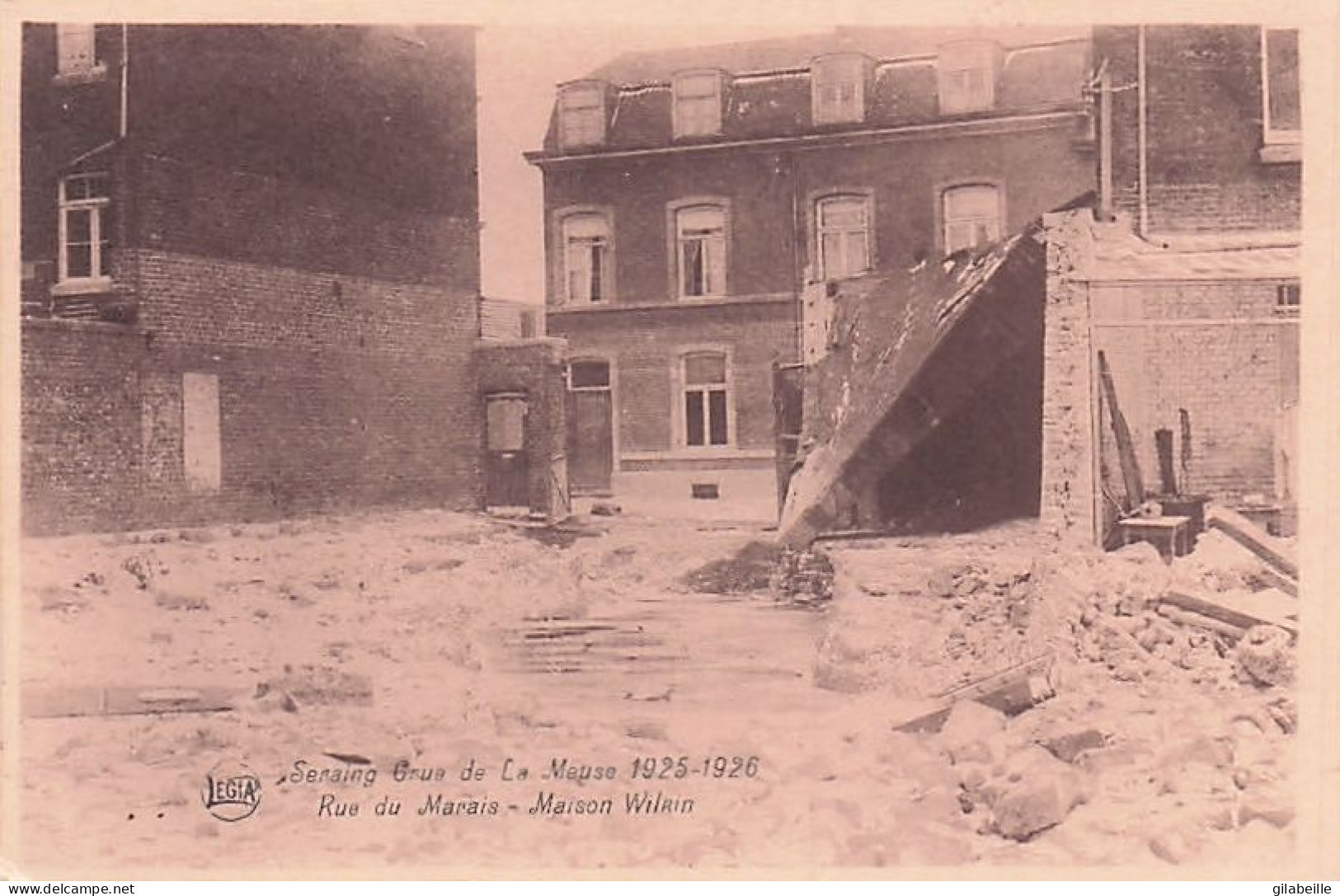 SERAING - Crue De La Meuse 1925 - Rue Du Marais - Maison Wilrin - Seraing