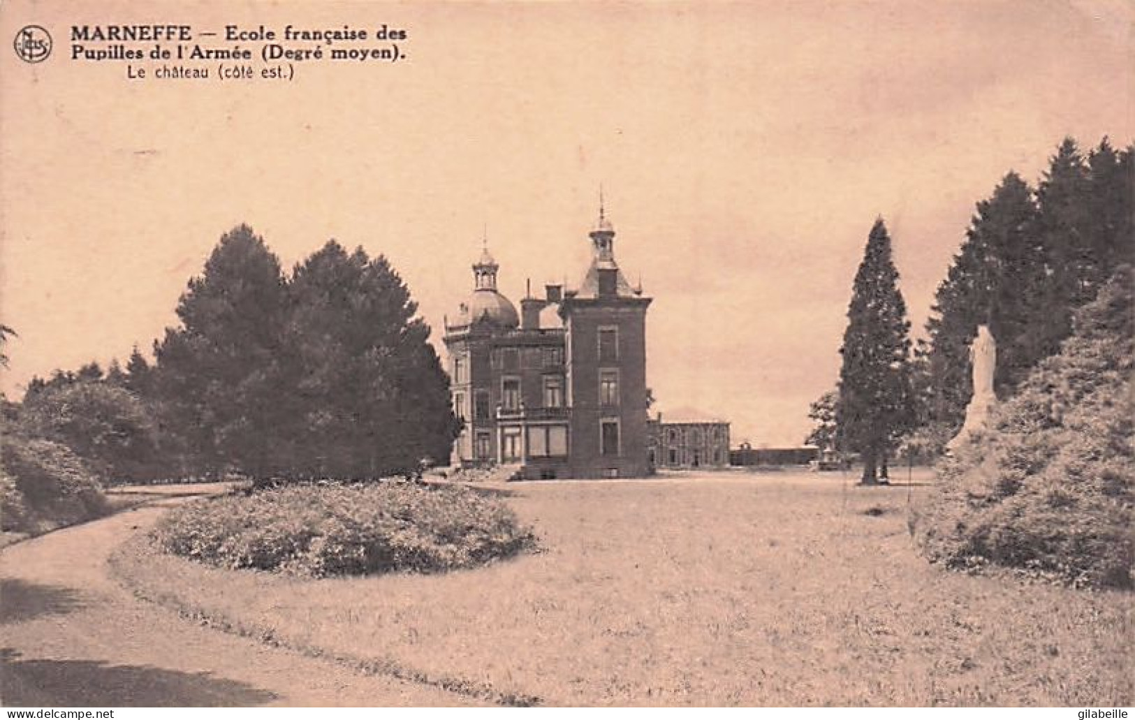 Burdinne - MARNEFFE - Ecole Francaise Des Pupilles De L'armée - Le Chateau - LOT 2 CARTES - Burdinne