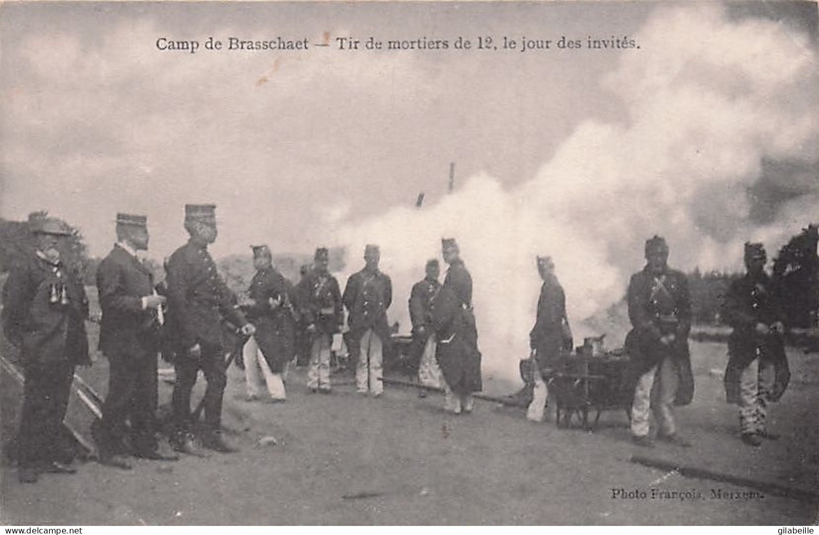 BRASSCHAAT - BRASSCHAET - Camp De Brasschaet - Tir De Mortier De 12 , Le Jour Des Invités - Brasschaat