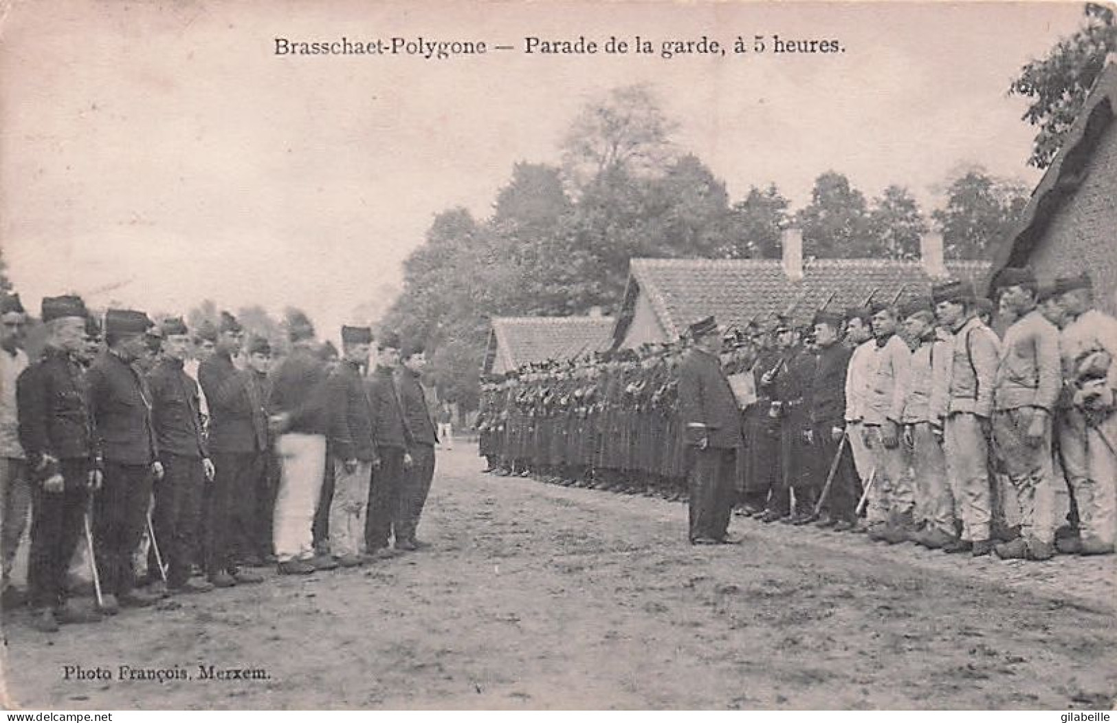 BRASSCHAAT - BRASSCHAET - POLYGONE -    Parade De La Garde A 5 Heures - 1912 - Brasschaat