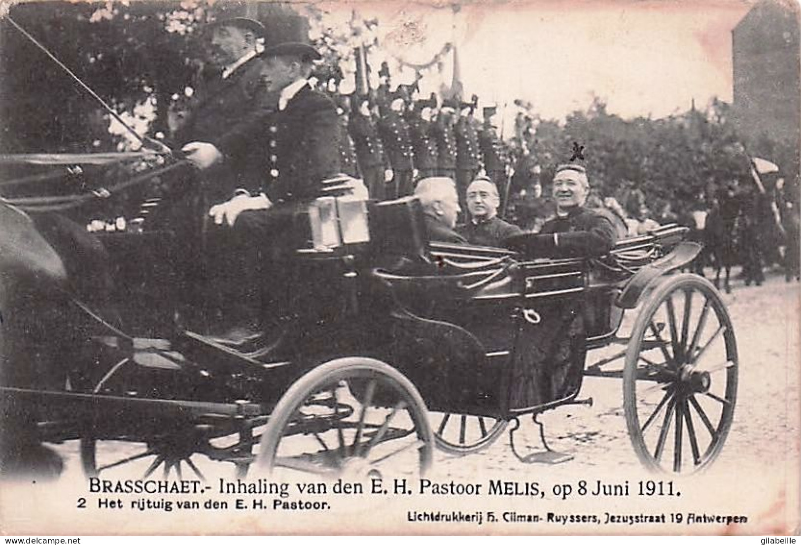 BRASSCHAAT - BRASSCHAET - INHALING VAN DEN E.H.PASTOOR MELIS OP 8 JUNI 1911 - Brasschaat