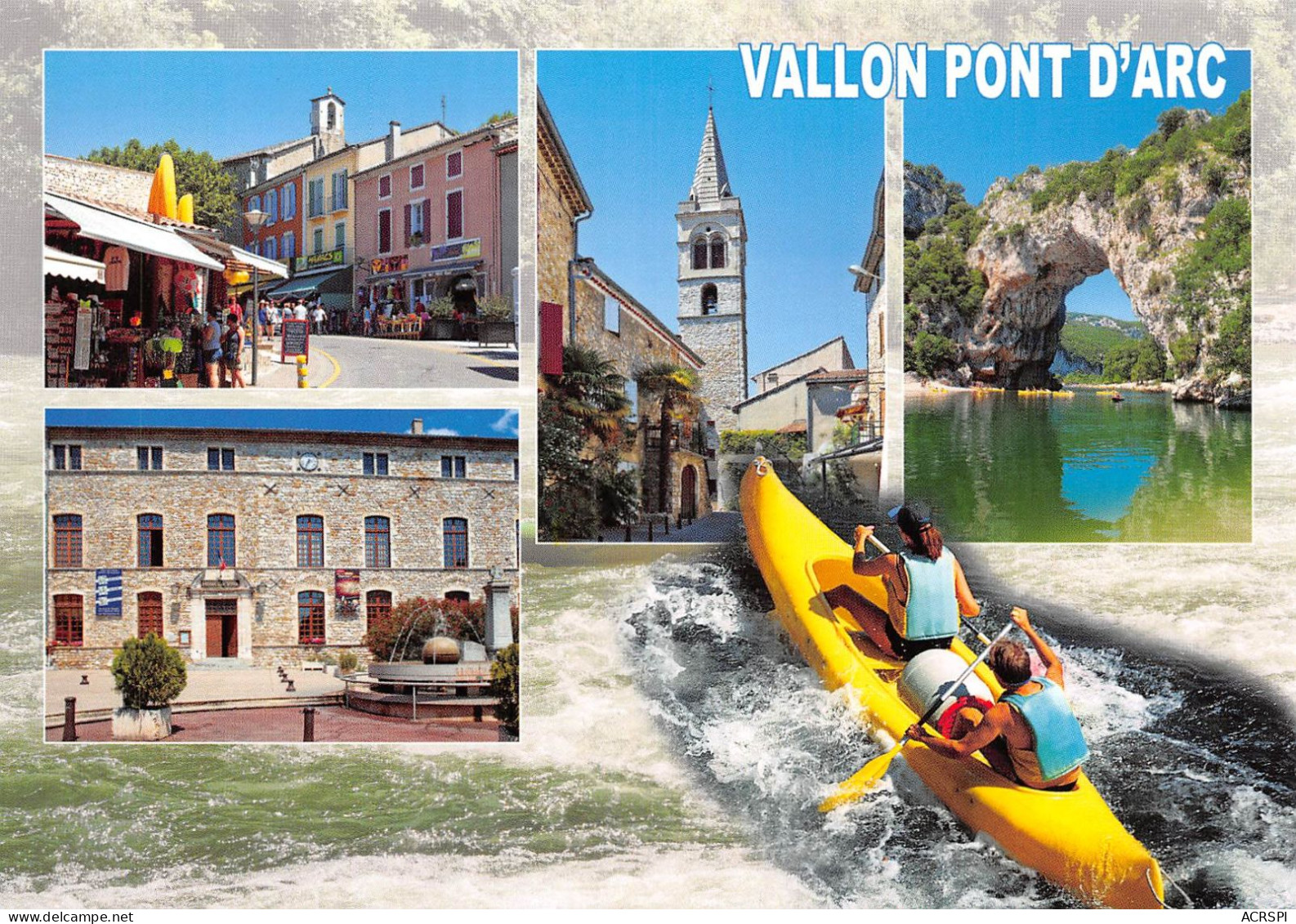VALLON PONT D' ARC  Monuments Et Canoes   29 (scan Recto Verso)KEVREN000 - Vallon Pont D'Arc