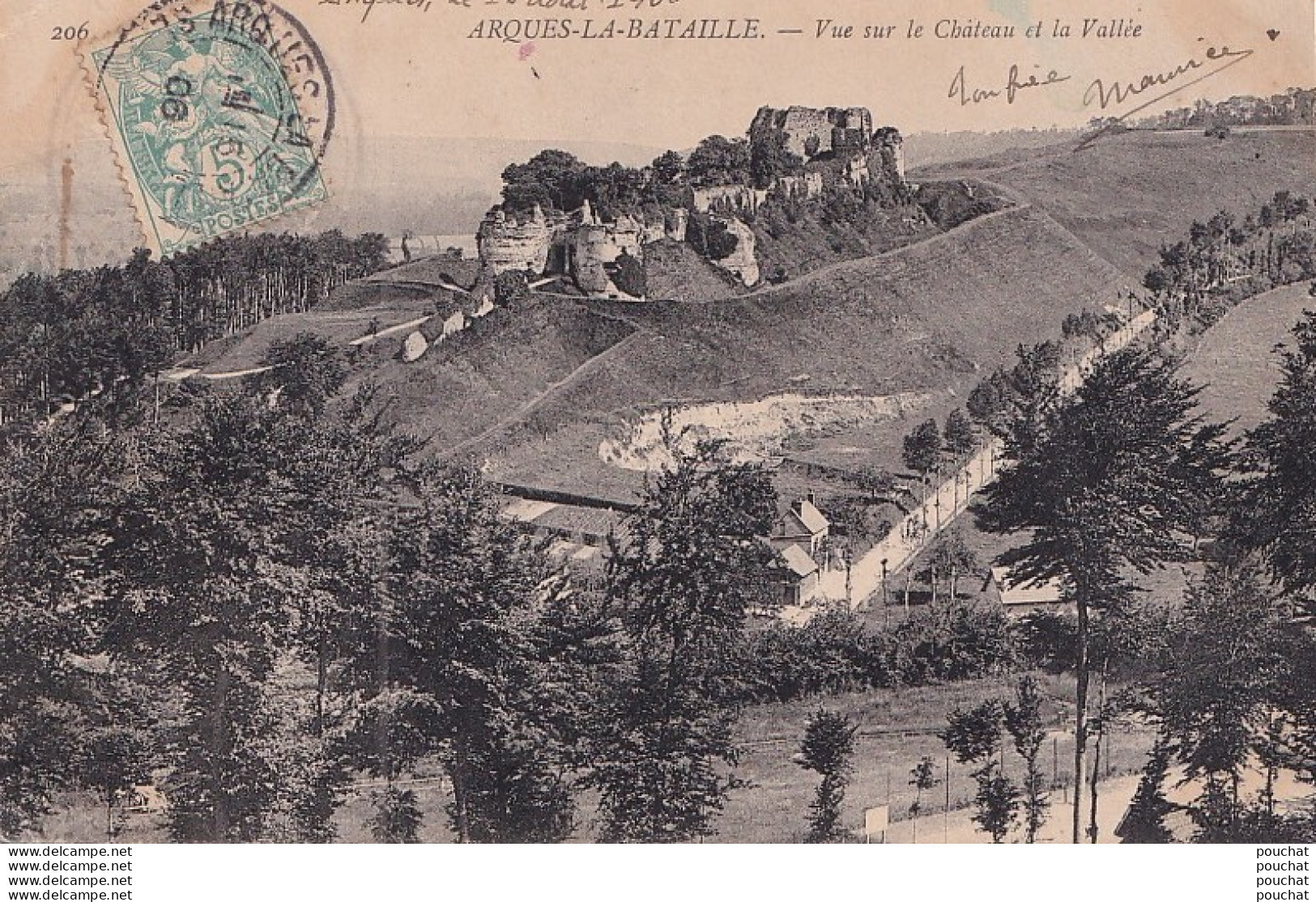 M17-76) ARQUES LA BATAILLE - VUE SUR LE CHATEAU ET LA VALLEE  - EN 1906 - Arques-la-Bataille