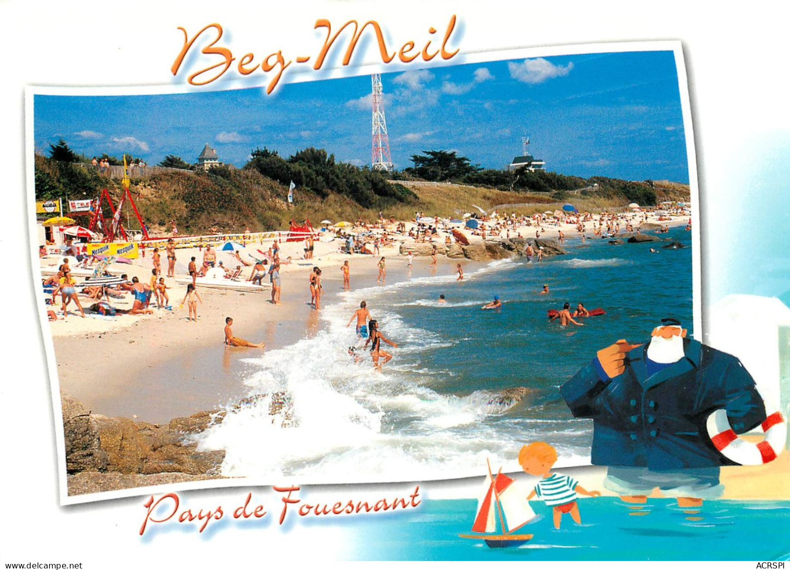 Beg Meil, La Plage (scan Recto-verso) KEVREN0005 - Beg Meil