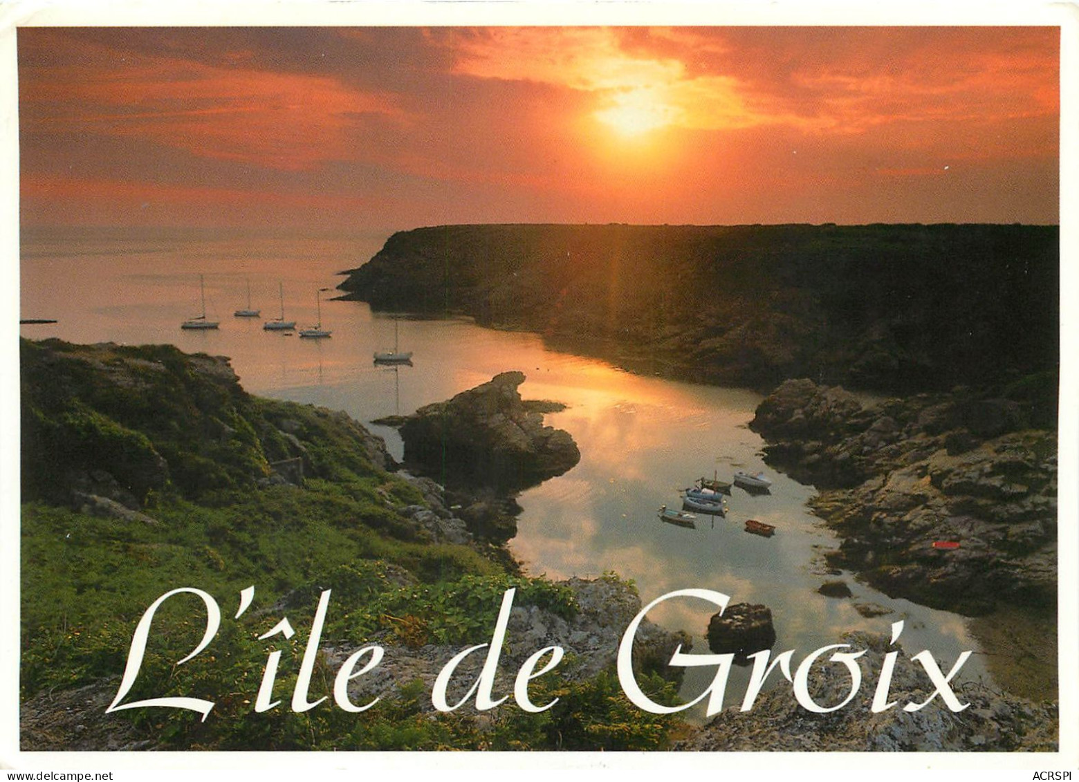 Ile De Groix, Anse De Saint Nicolas, Rocher De La Vache (scan Recto-verso) KEVREN0031 - Groix