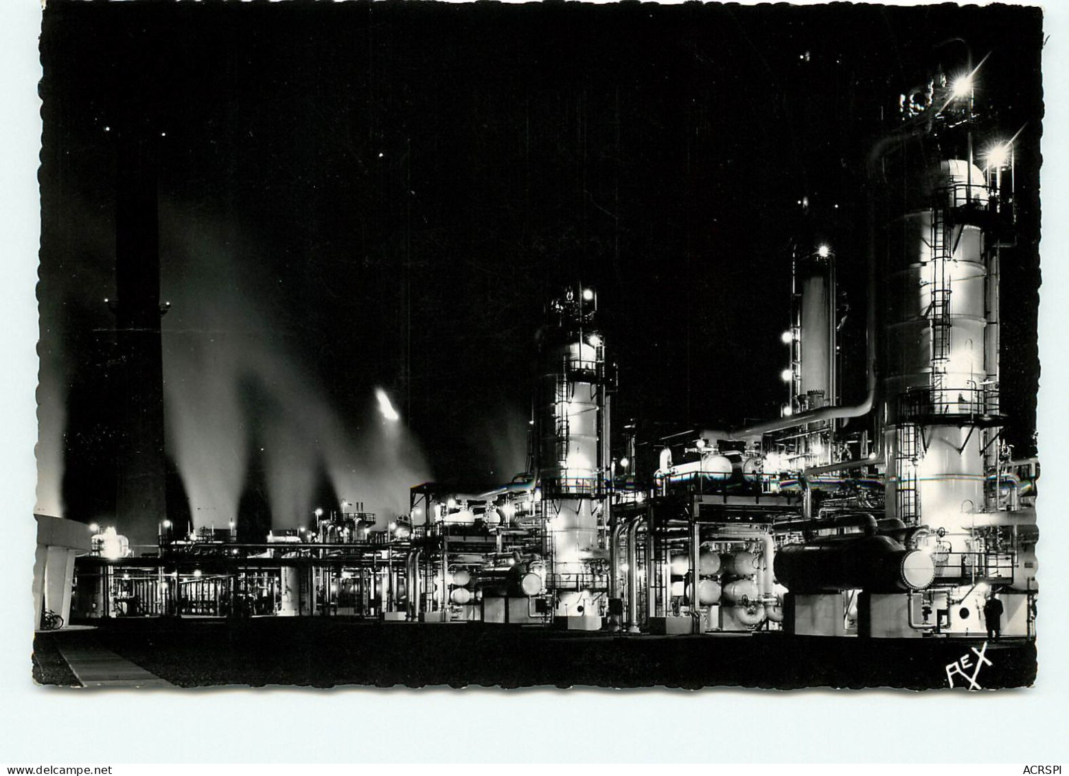 Lacq, Usine De Nuit (scan Recto-verso) KEVREN0028 - Lacq