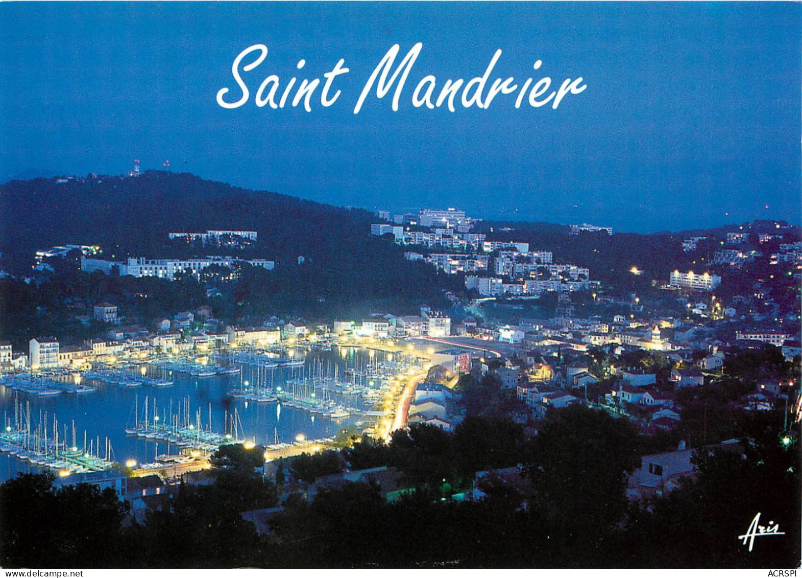 Saint Mandrier, Vue Generale De Nuit (scan Recto-verso) KEVREN0019 - Saint-Mandrier-sur-Mer