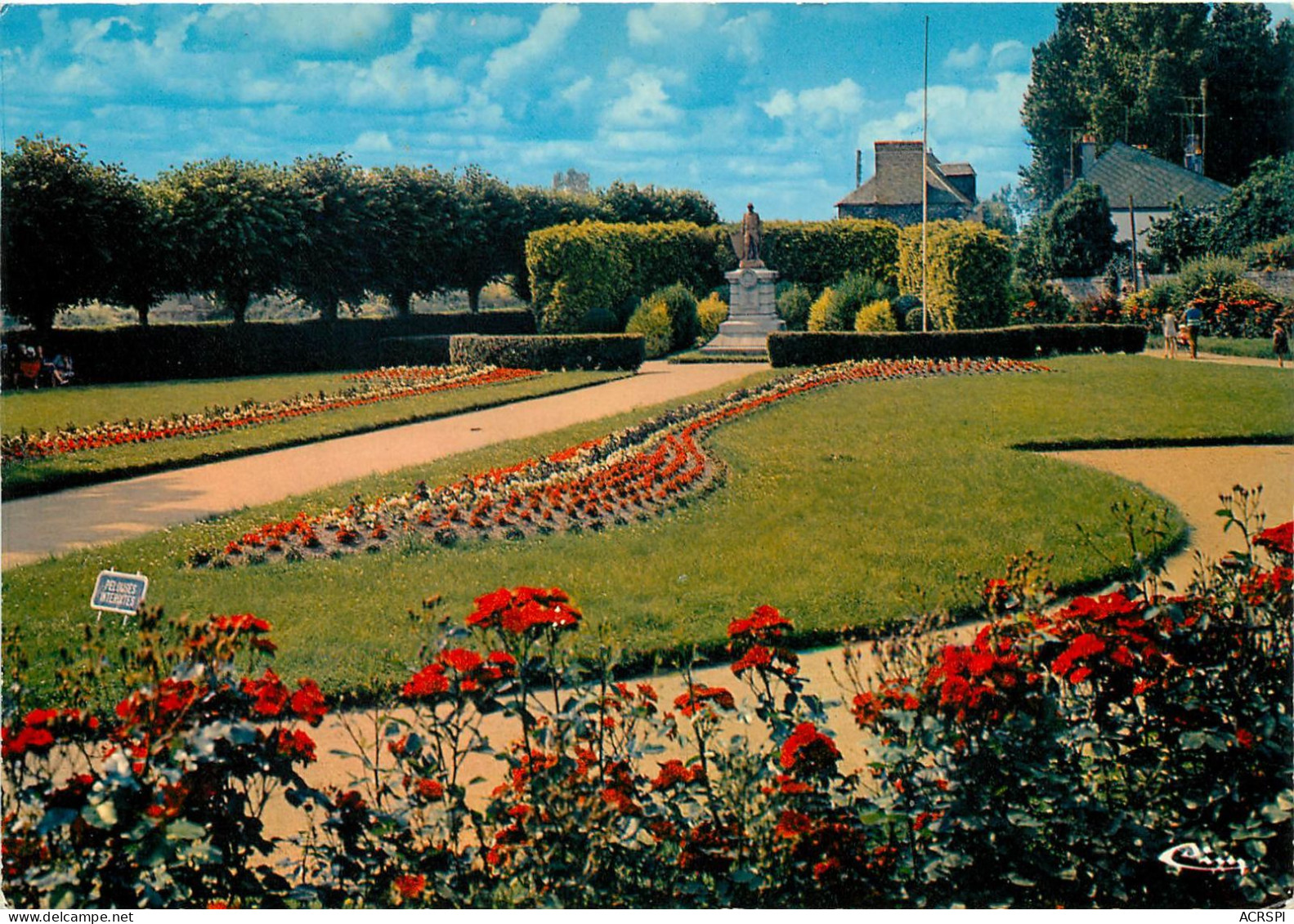 Pontorson, Jardins (scan Recto-verso) KEVREN0016 - Pontorson