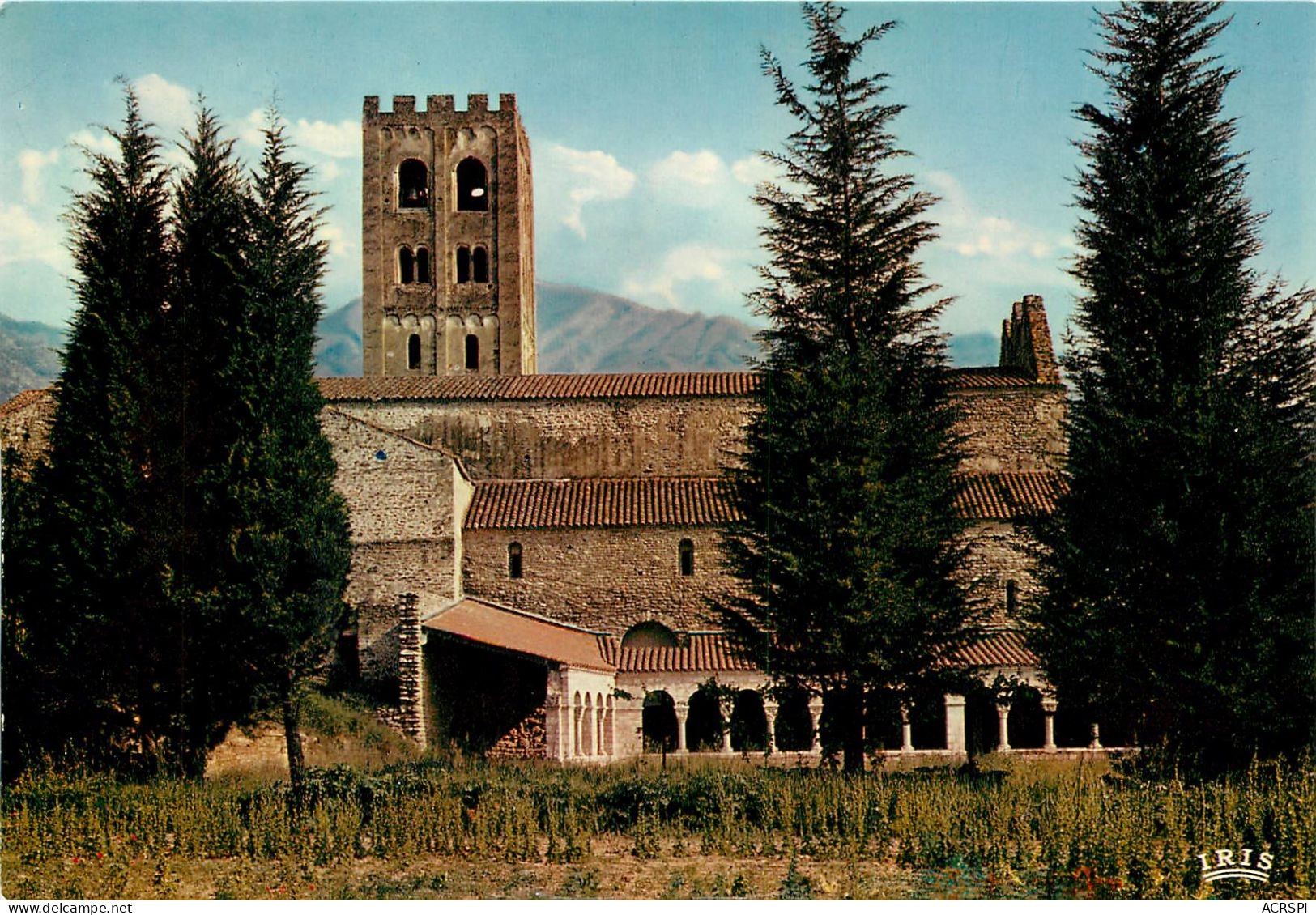 Prades, L'Abbaye Saint Michel De Cuxa, Vue Generale 2 (scan Recto-verso) KEVREN0061 - Prades