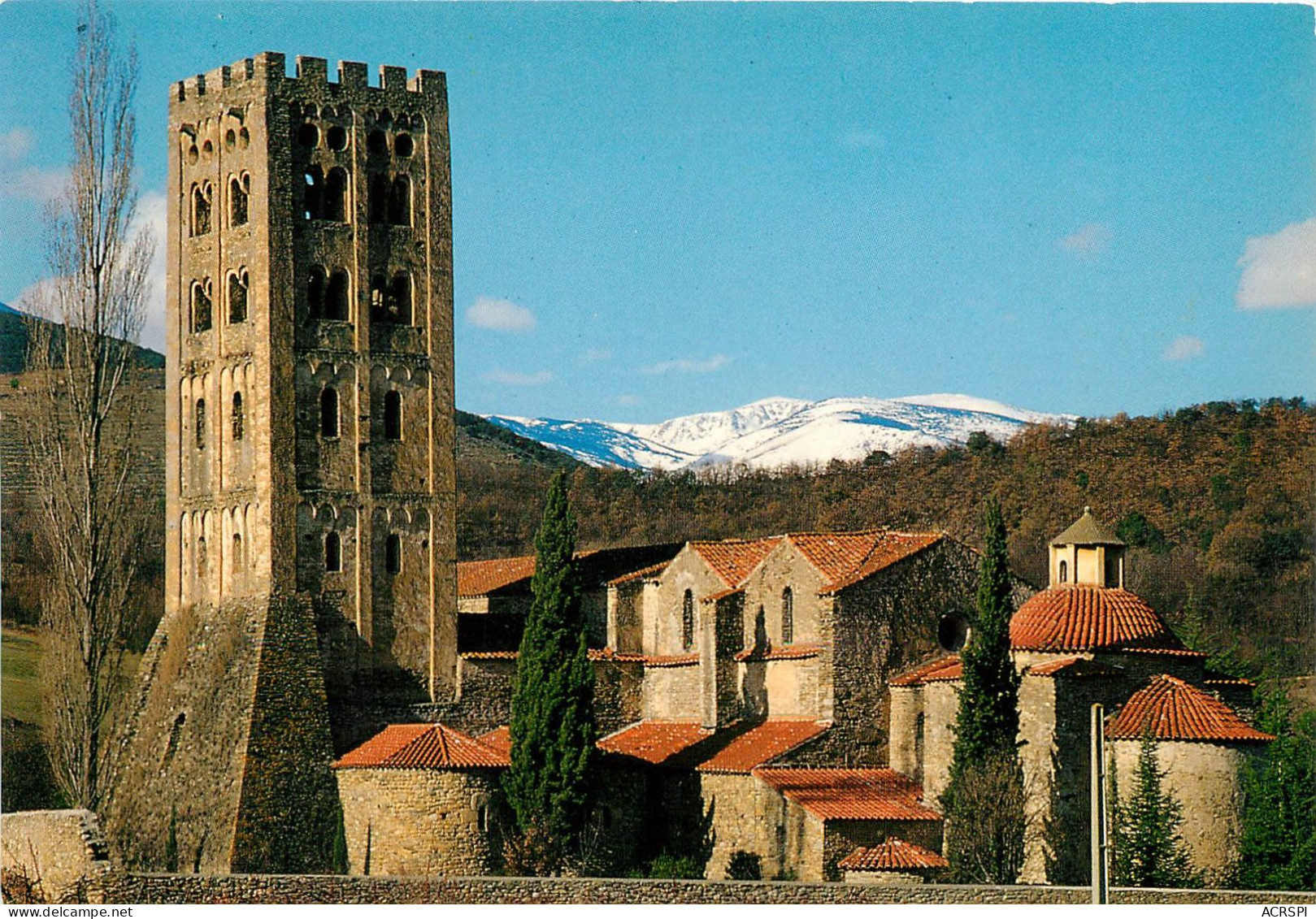 Prades, L'Abbaye Saint Michel De Cuxa, Vue Generale (scan Recto-verso) KEVREN0061 - Prades