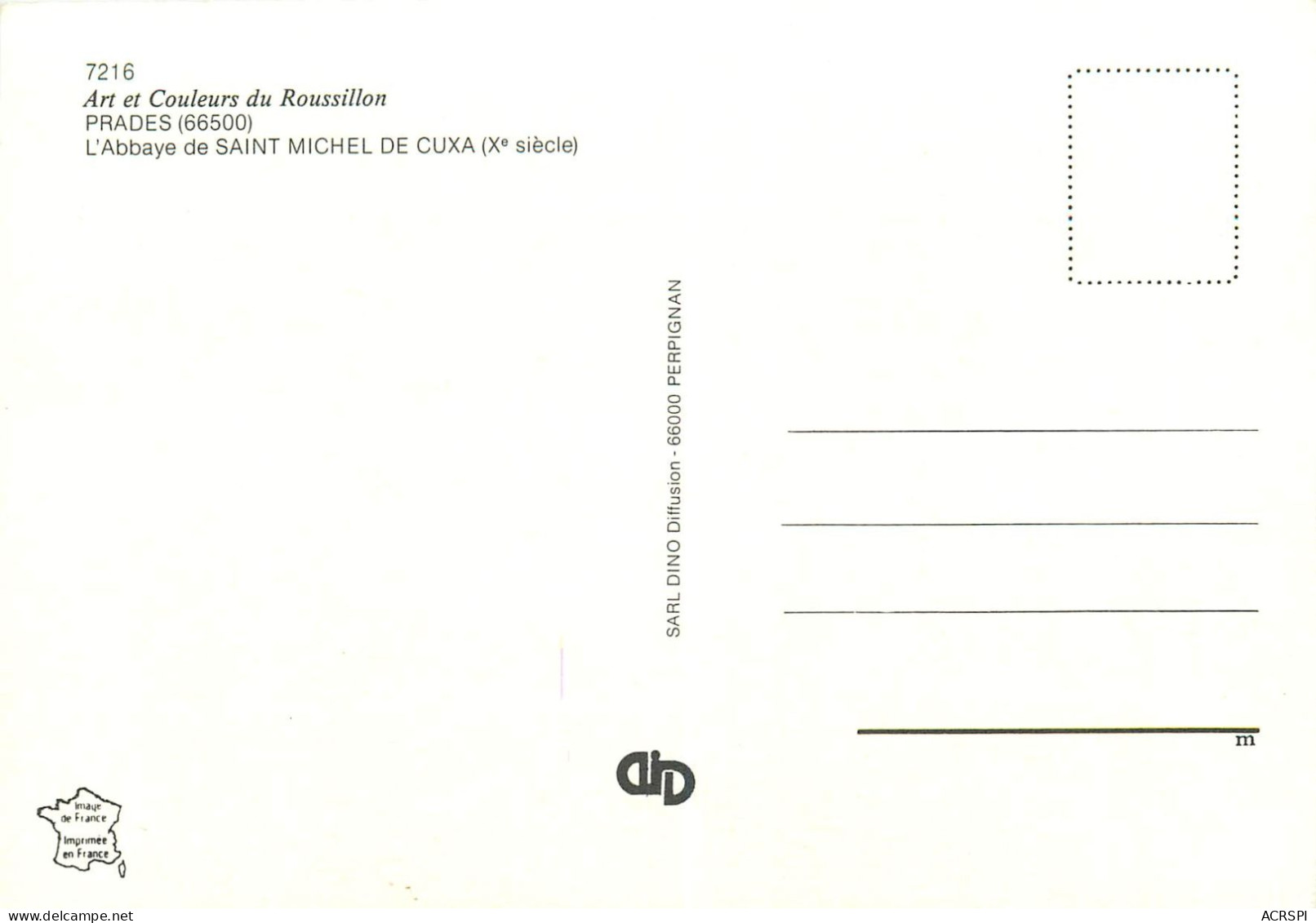 Prades, L'Abbaye Saint Michel De Cuxa, Vue Generale (scan Recto-verso) KEVREN0061 - Prades