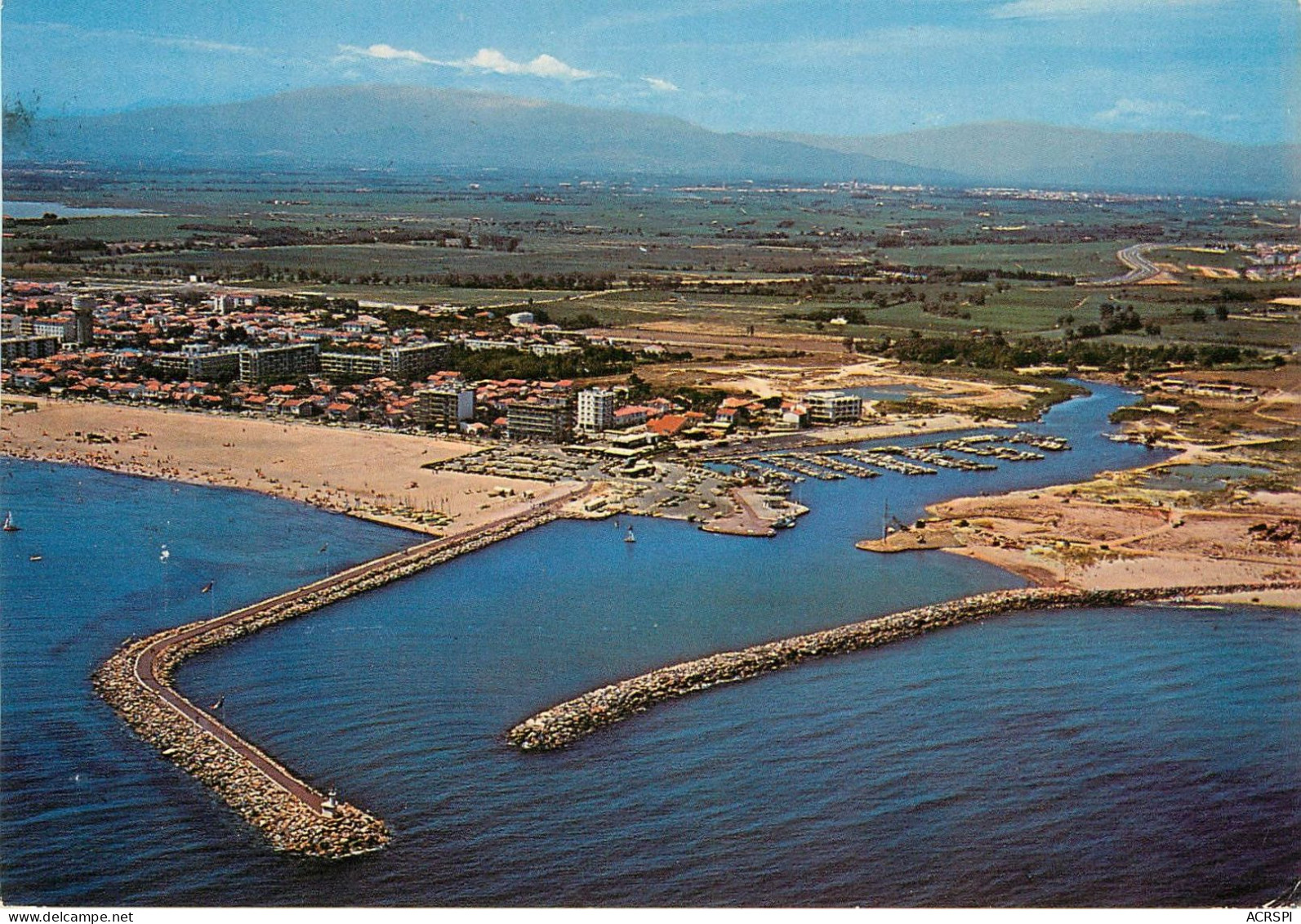 Cannet Saint Nazaire, Le Port Vue Aerienne 3 (scan Recto-verso) KEVREN0054 - Canet En Roussillon