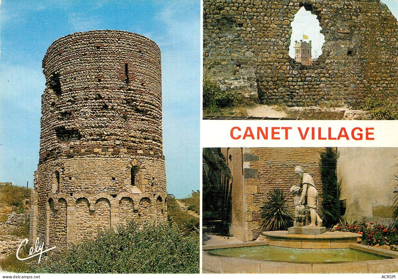 Cannet Village, Multi Vues (scan Recto-verso) KEVREN0054 - Canet En Roussillon