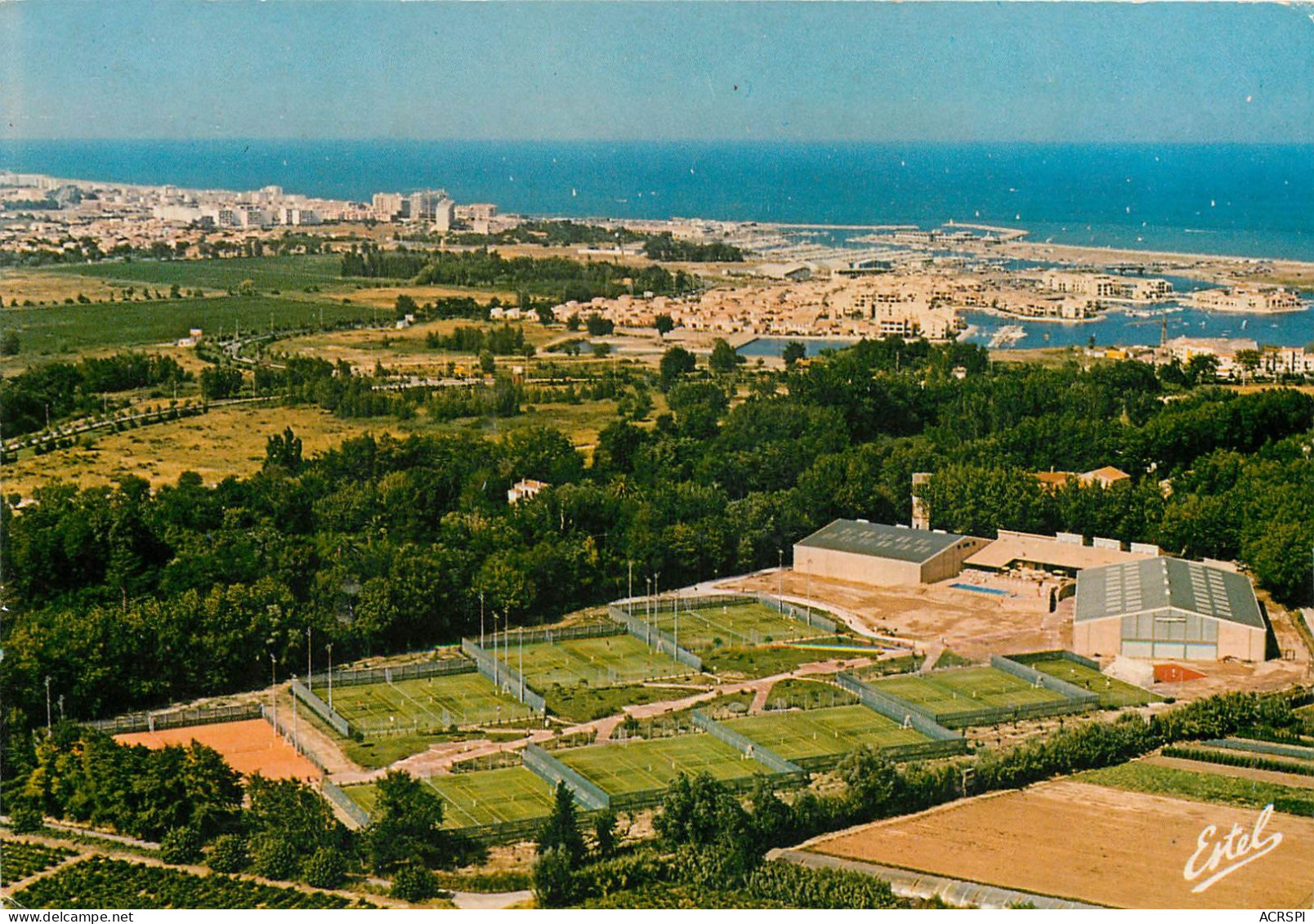 Saint Cyprien, Le Stade, Vue Aerienne (scan Recto-verso) KEVREN0053 - Saint Cyprien