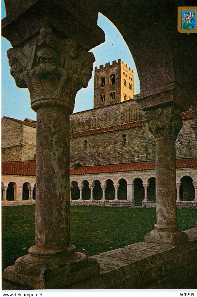 Prades, Abbaye De Saint Michel DeCuxa, Vue Du Cloitre (scan Recto-verso) KEVREN0044 - Prades