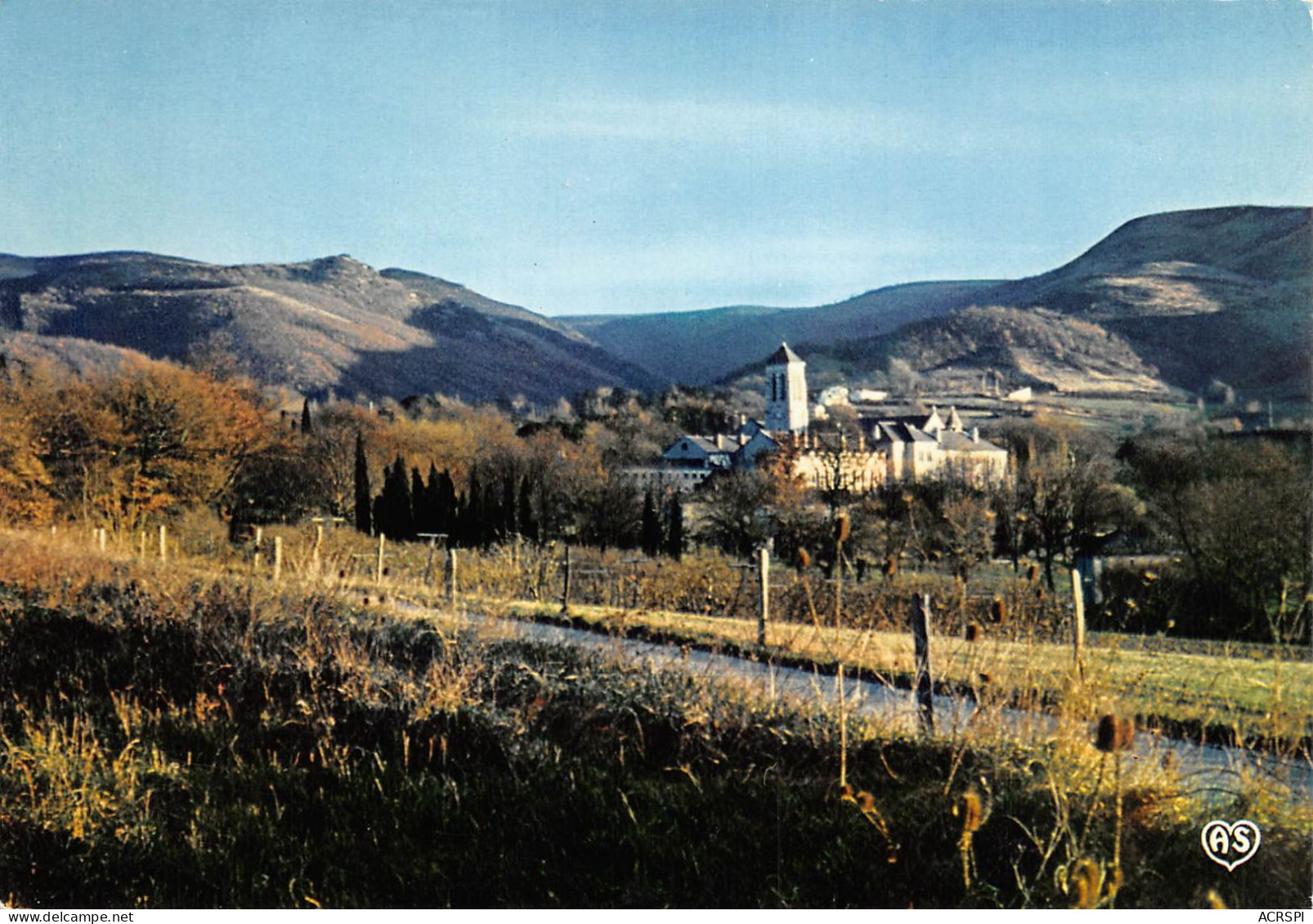 DOURGNE Abbaye D'en CALCAT  Monastère  Et Montagne Noire Vue Panoramique 20 (scan Recto Verso)KEVREN077BIS - Dourgne