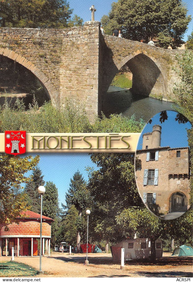 MONESTIES  Vieux Pont  Et Porte De CANDEZE  9 (scan Recto Verso)KEVREN076BIS - Monesties