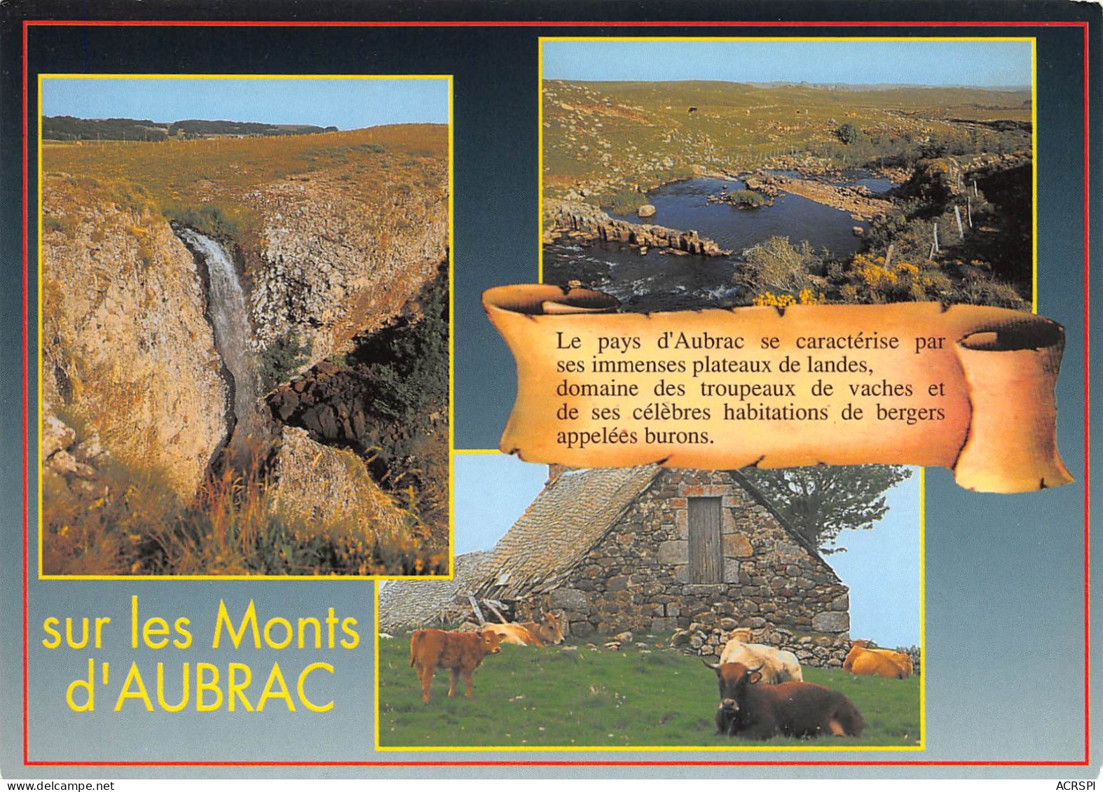 Les Monts D'Aubrac  28 (scan Recto Verso)KEVREN73BIS - Aumont Aubrac