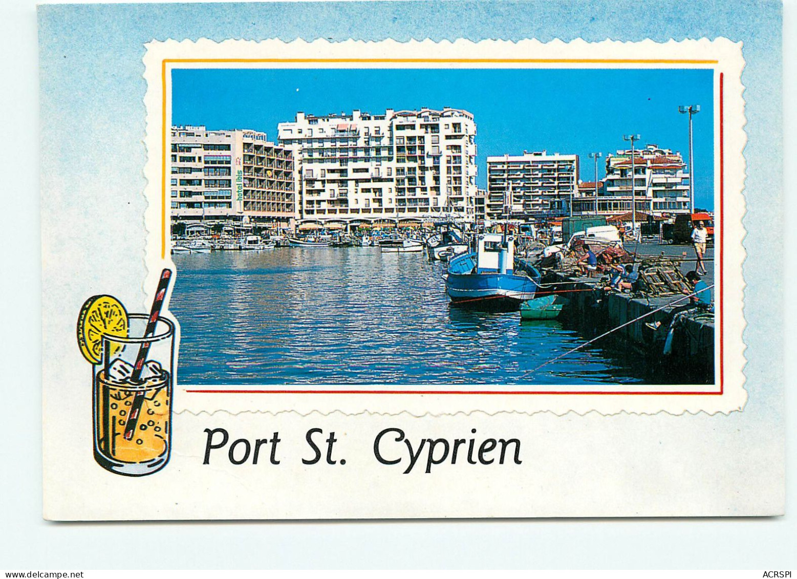 Saint Cyprien, Vue D'ensemble, Le Port, Les Pecheurs (scan Recto-verso) KEVREN0065 - Saint Cyprien