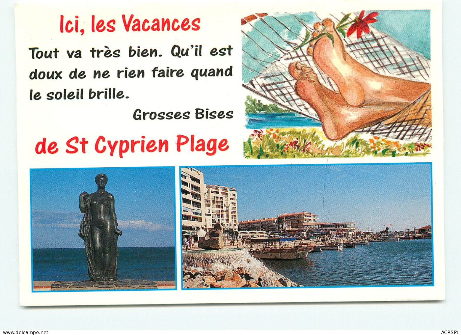 Saint Cyprien, Multi Vues 9 (scan Recto-verso) KEVREN0065 - Saint Cyprien