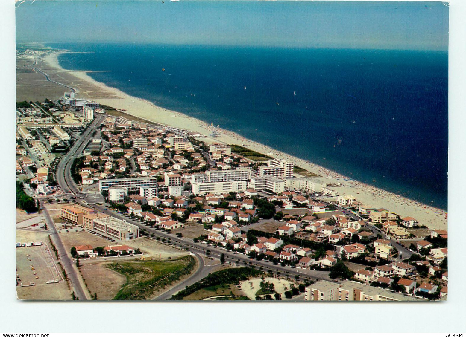 Saint Cyprien, Vue Aerienne, Residences Et Plage (scan Recto-verso) KEVREN0065 - Saint Cyprien